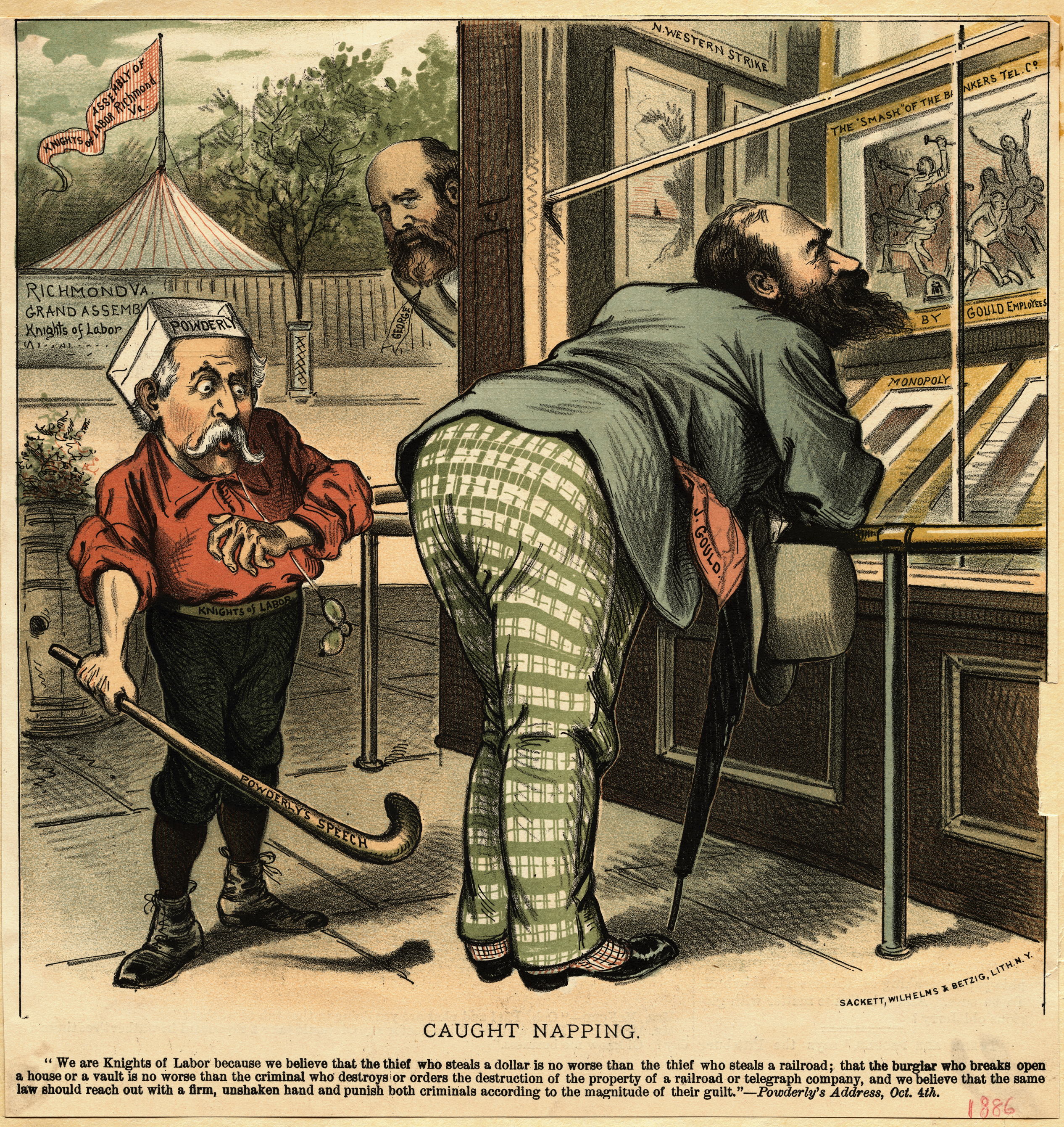 Terence Powderly Catching Jay Gould